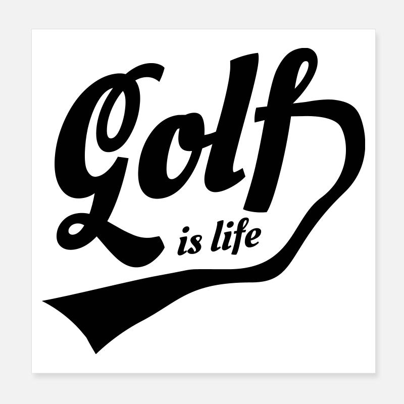 vague est la conception rétro de la vie Poster 20 x 20 cm