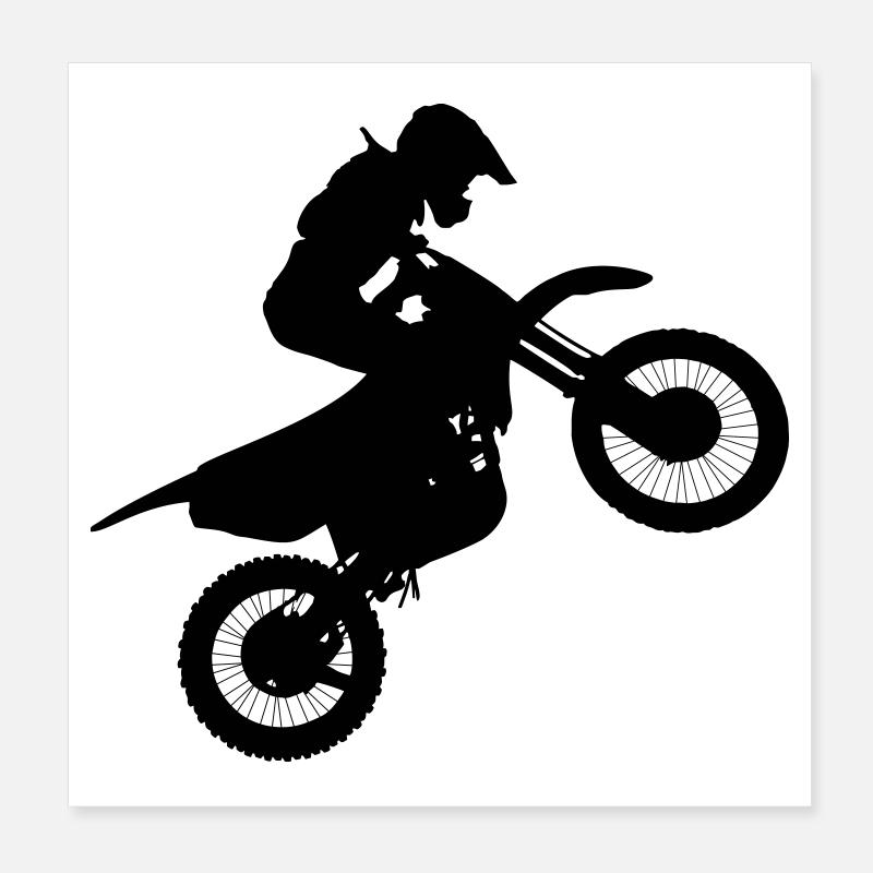 Image du pilote de motocross # Poster 20 x 20 cm