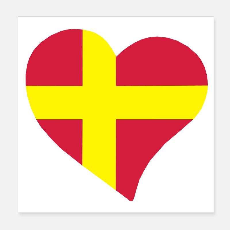  herz Poster 20x20 cm