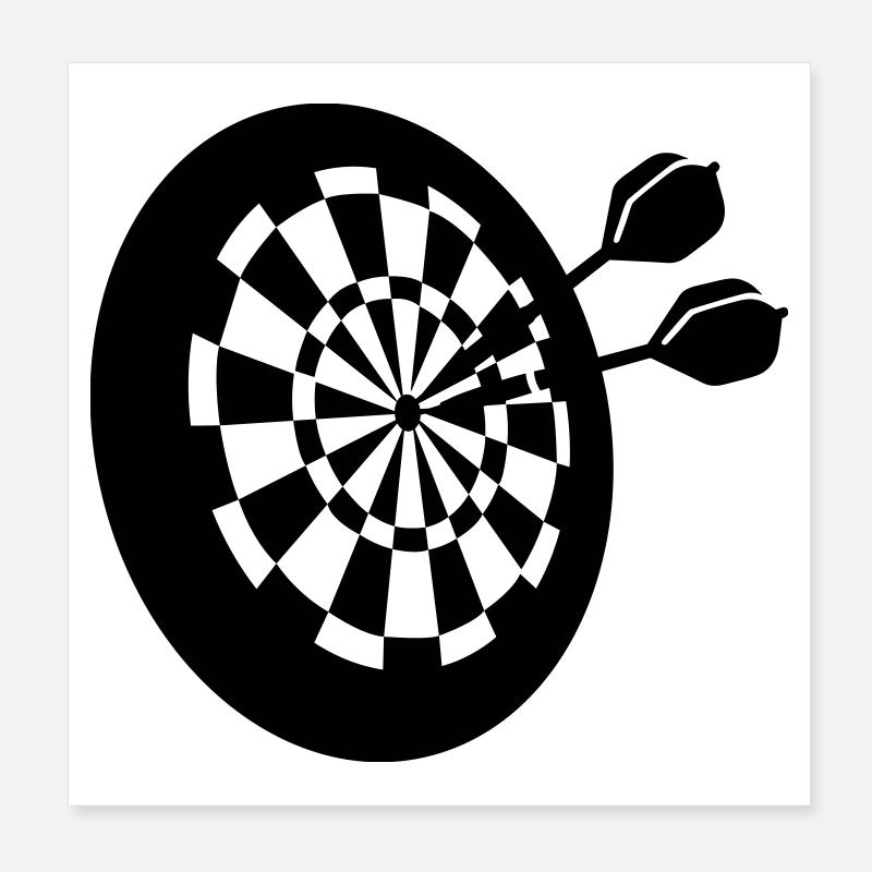 darts Poster 20x20 cm