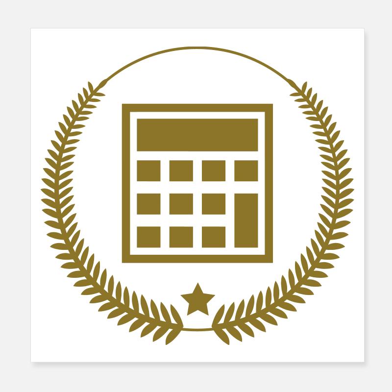 Accountant / Accounting / Comptable / Comptabilité Poster 8" x 8" (20x20 cm)