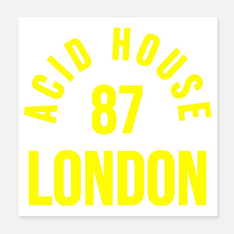 Acid House Poster 8" x 8" (20x20 cm)