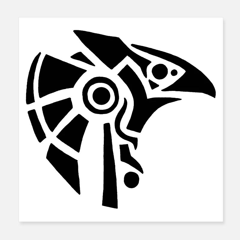 Dieu égyptien Horus Poster 20 x 20 cm
