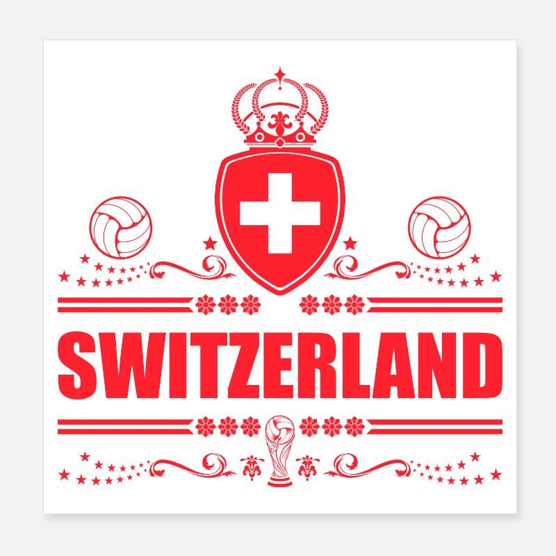 Schweiz Poster 20x20 cm