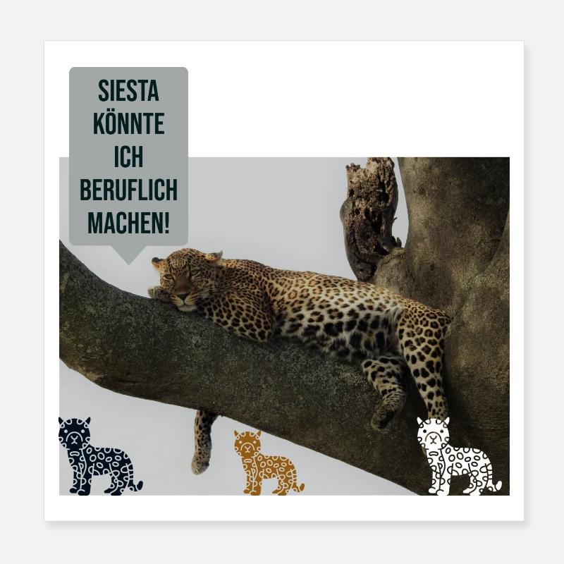 Siesta Poster 20x20 cm