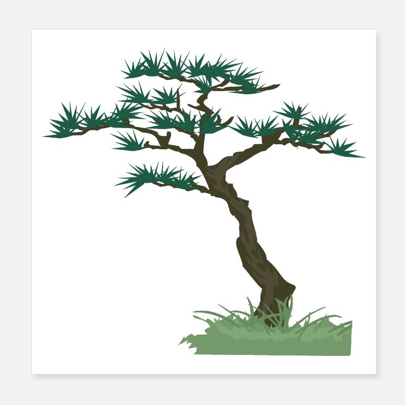 old tree | knorriger Baum Poster 20x20 cm