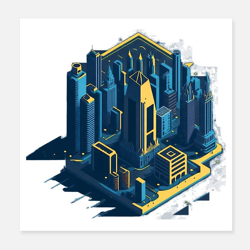 Planche à dessin Poster 20 x 20 cm