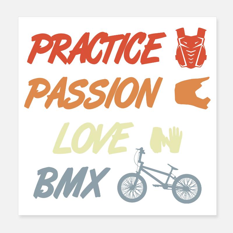 Devis BMX Poster 20 x 20 cm