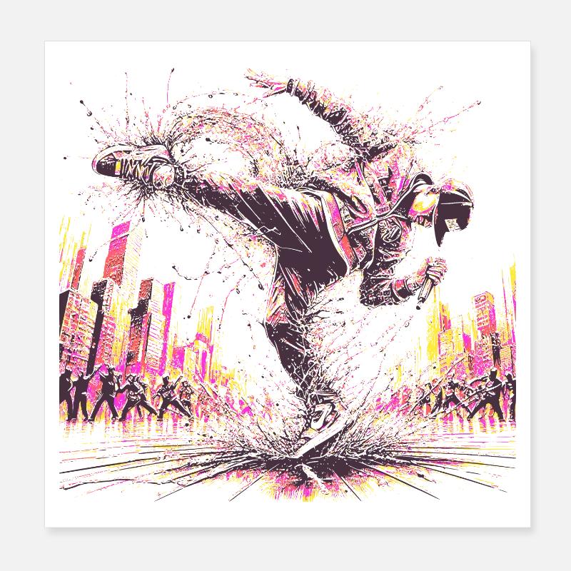 BREAKDANCE Poster 20x20 cm