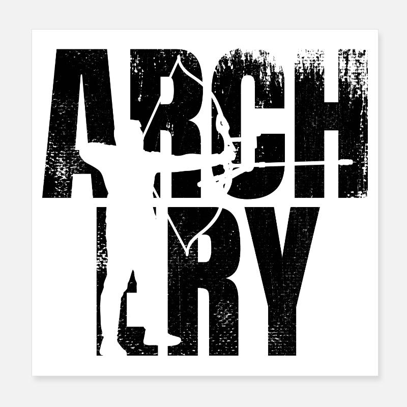 Archery Poster 8" x 8" (20x20 cm)