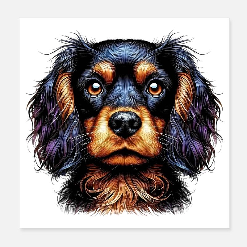 Épagneul Dog Cocker Poster 20 x 20 cm