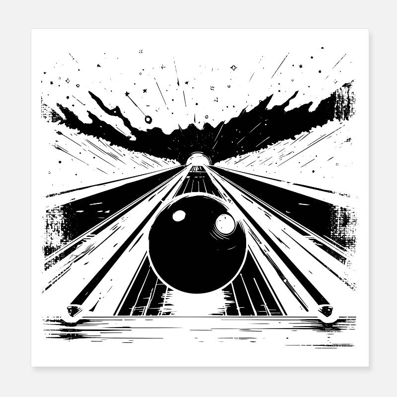 Centro Bowling Poster 20x20 cm