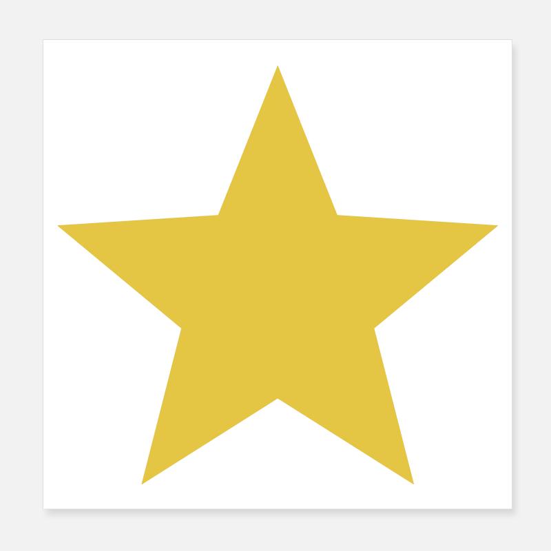 Star Poster 8" x 8" (20x20 cm)