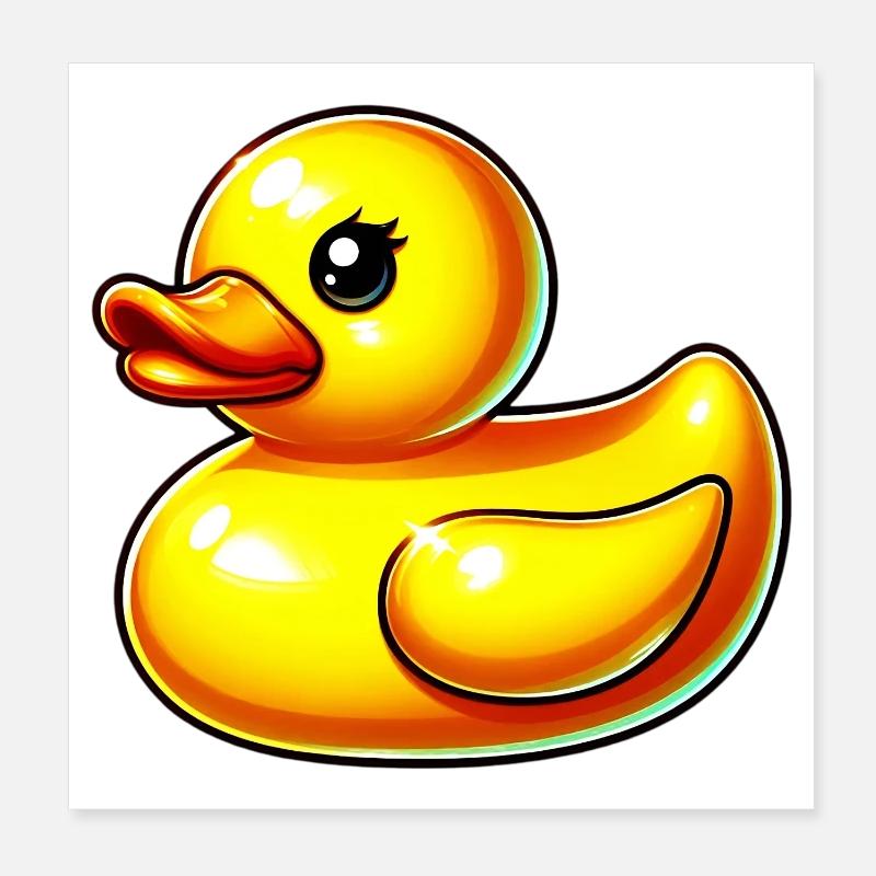 Caneton Canard Canard Canard Poster 20 x 20 cm