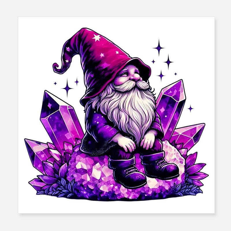 Gnome Poster 20 x 20 cm