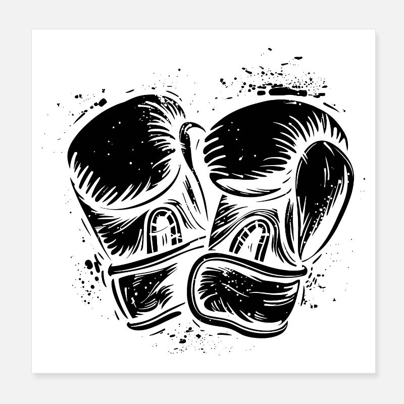 Boxe Poster 20 x 20 cm