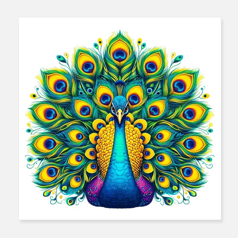 Paon Poster 20 x 20 cm