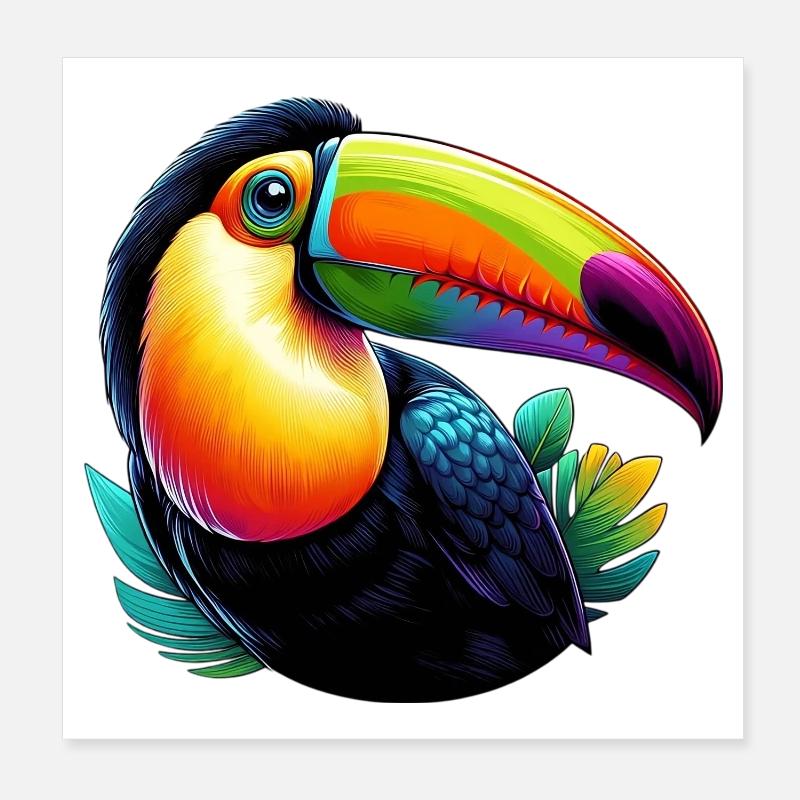 Tukan Poster 20x20 cm