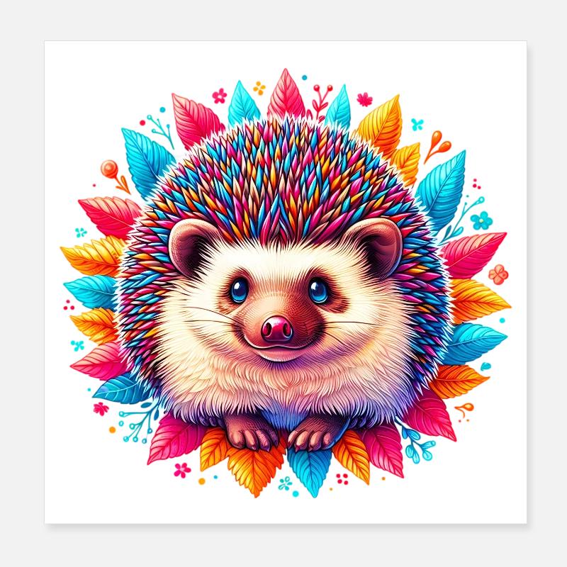 Igel Poster 20x20 cm