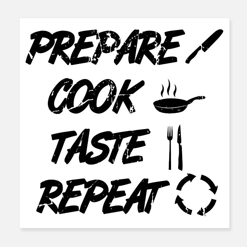 Recette Poster 20 x 20 cm
