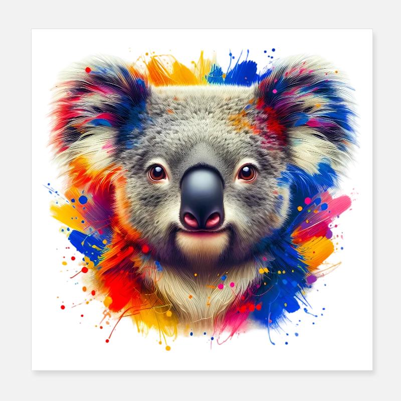 Koala Poster 20x20 cm