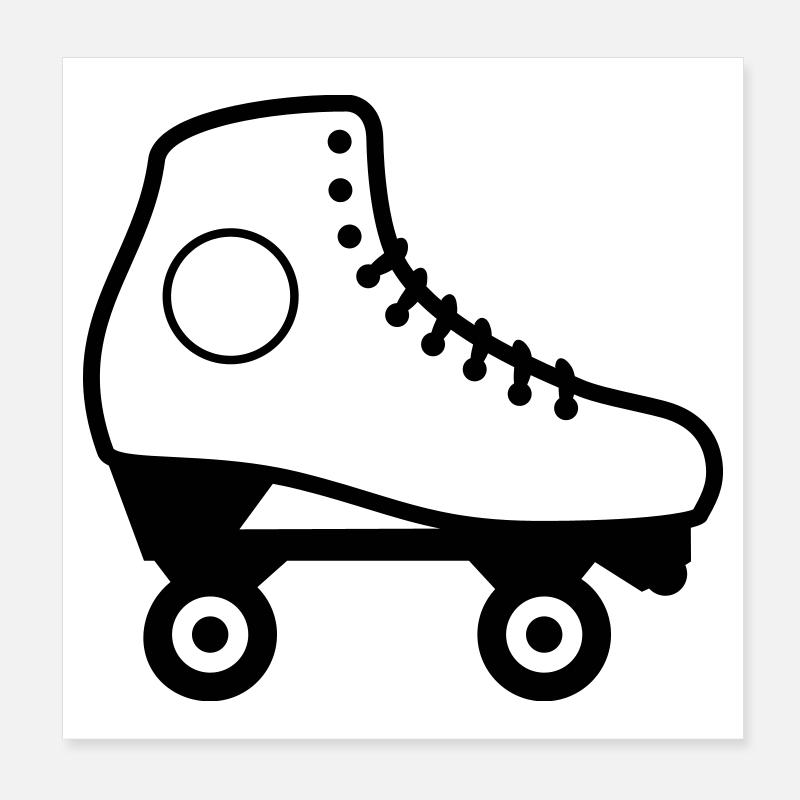 Artistic Roller Skate Poster 8" x 8" (20x20 cm)