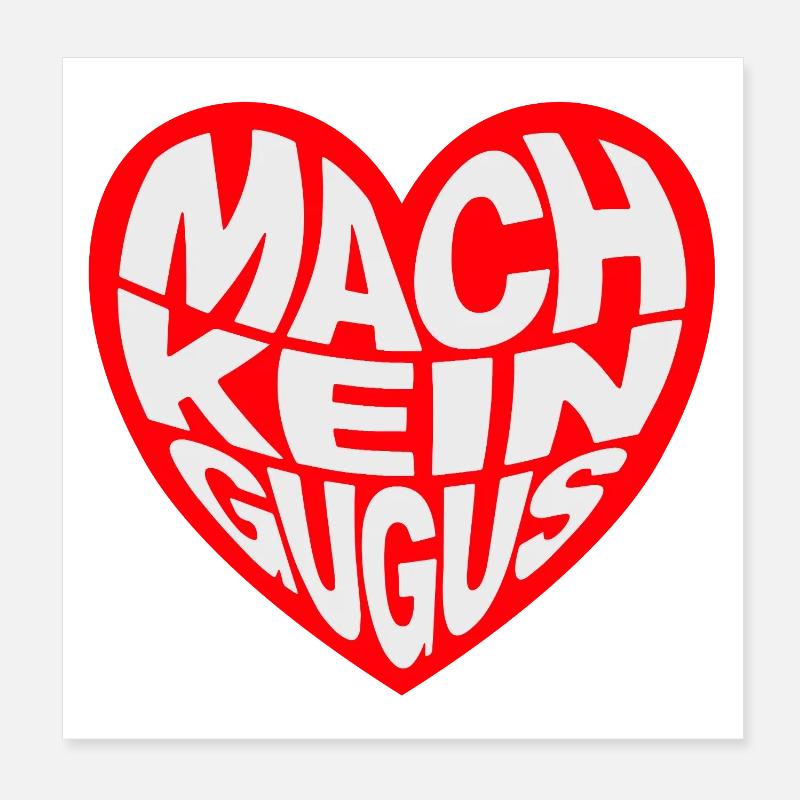 Ne faites pas de gugus Poster 20 x 20 cm