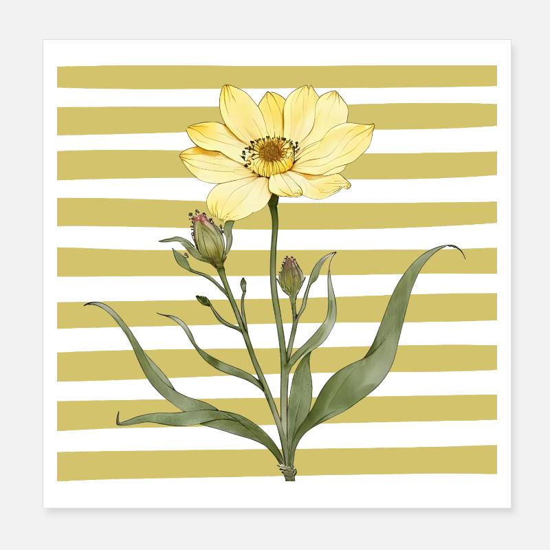The Bloom - Blüte  Poster 20x20 cm