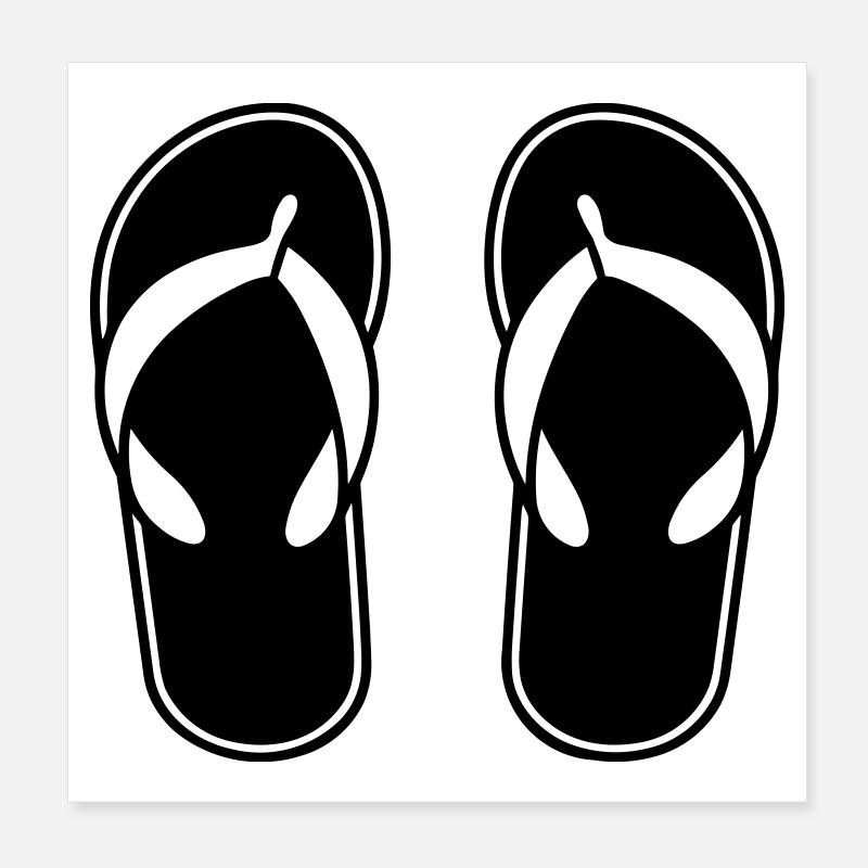 Sandales Poster 20 x 20 cm