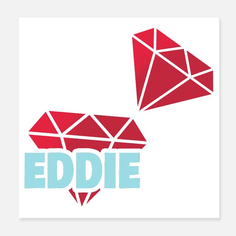 Eddie as Precious Poster 8" x 8" (20x20 cm)