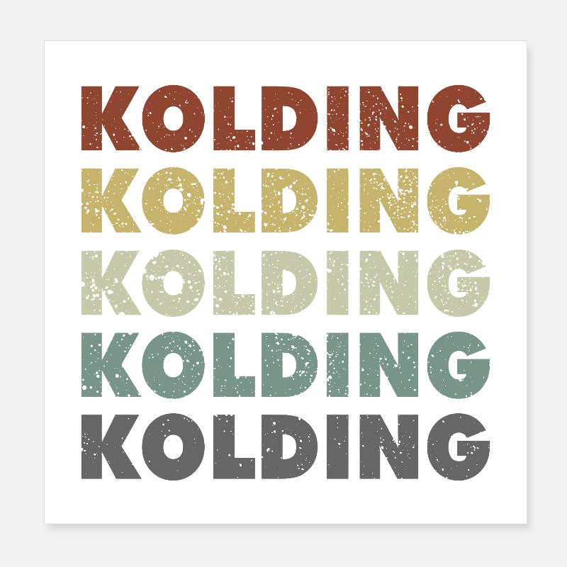 Kolding - Danemark - Danemark - Scandinavie Poster 20 x 20 cm