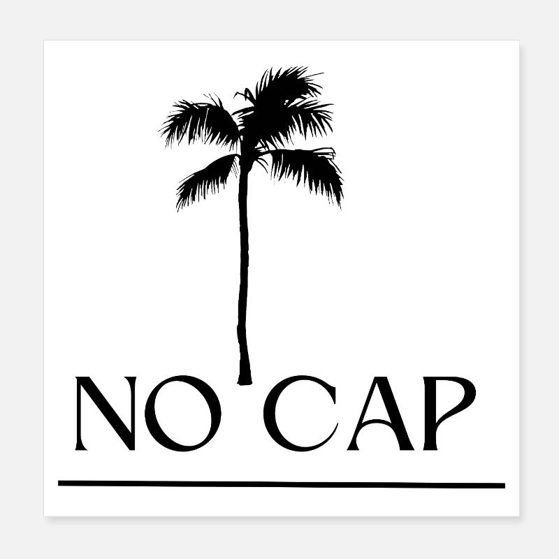Pas de conception de capuchon Poster 20 x 20 cm