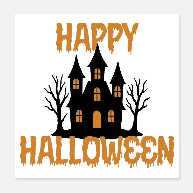 Joyeux halloween Poster 20 x 20 cm