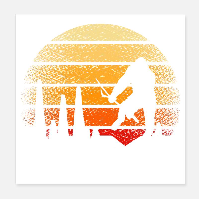 Bigfoot Sasquatch Cache-cache Dictons Poster 20 x 20 cm