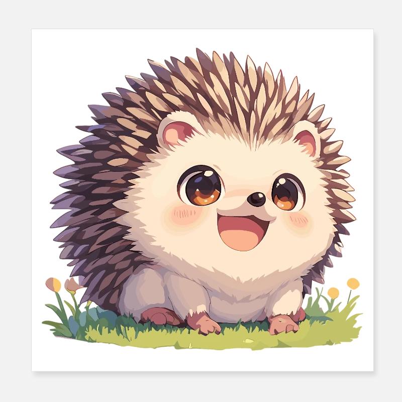Igel Poster 20x20 cm