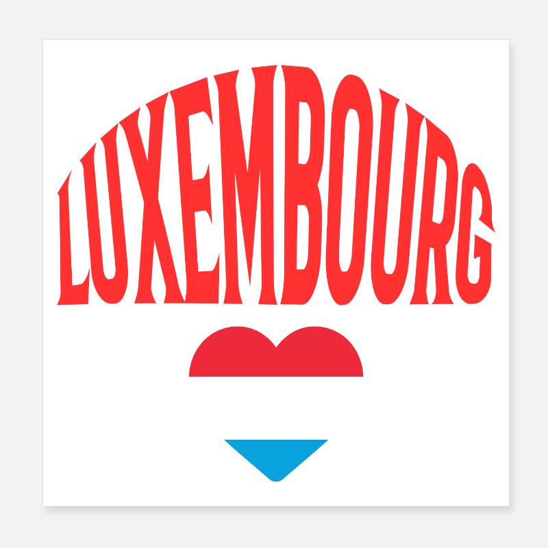Luxembourg Poster 20 x 20 cm