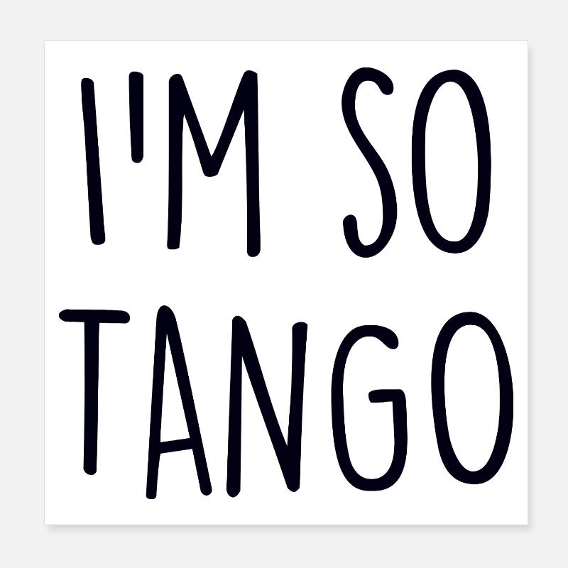 Tango Dancer Poster 20x20 cm