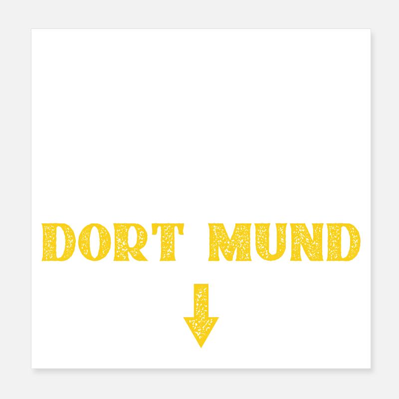 Il y a de la bière, là-bas dans la bouche Poster 20 x 20 cm