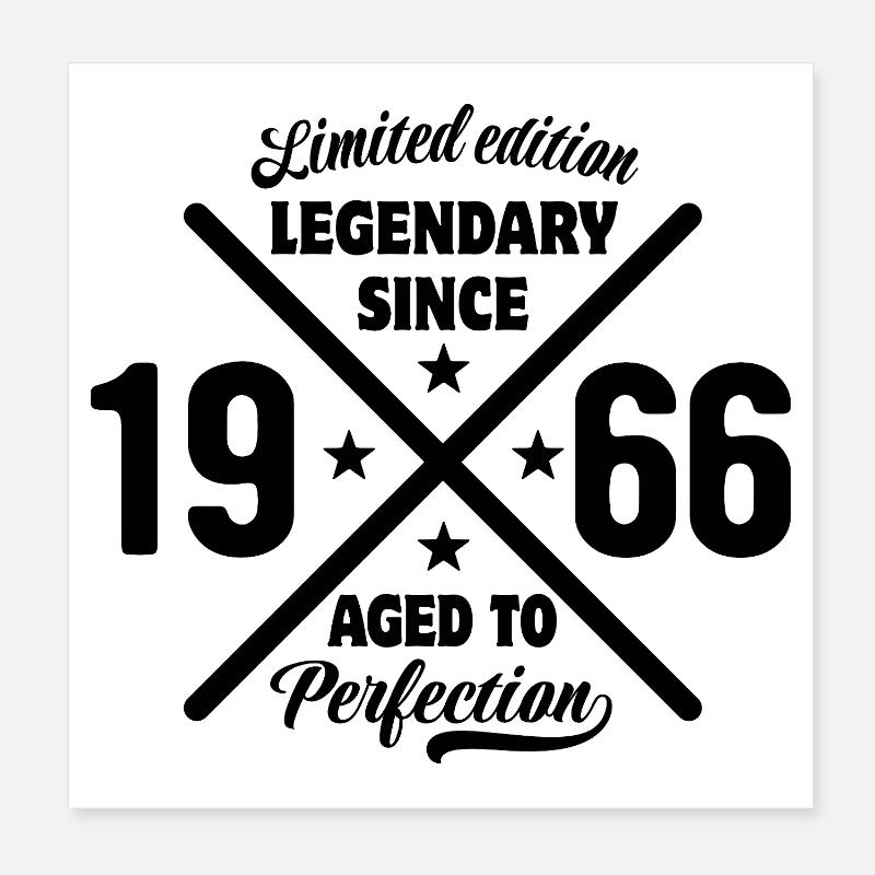 Limited Edition 1966 | Geburtstag Geschenk Poster 20x20 cm