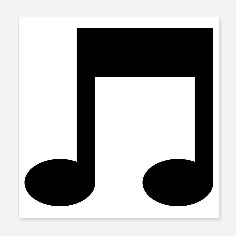 Note musicale Poster 20 x 20 cm