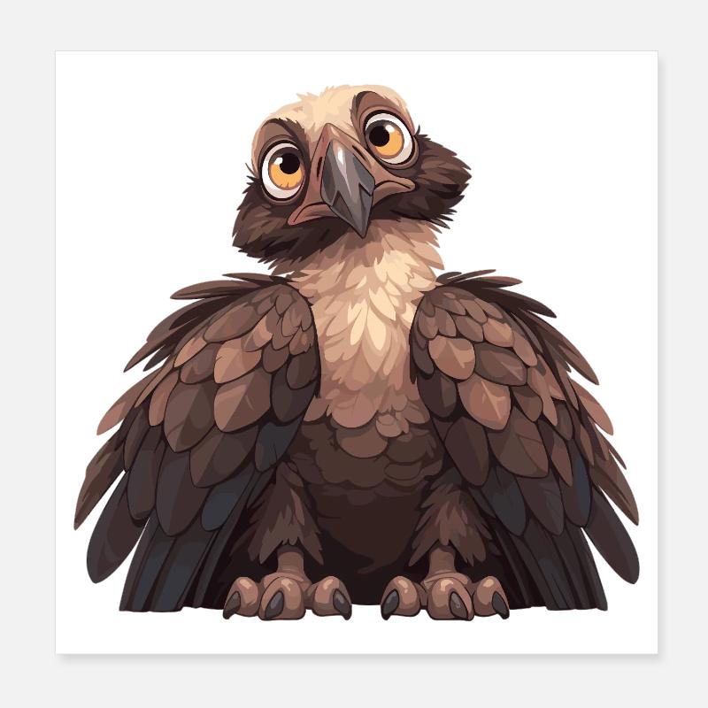 Vulture Poster 8" x 8" (20x20 cm)