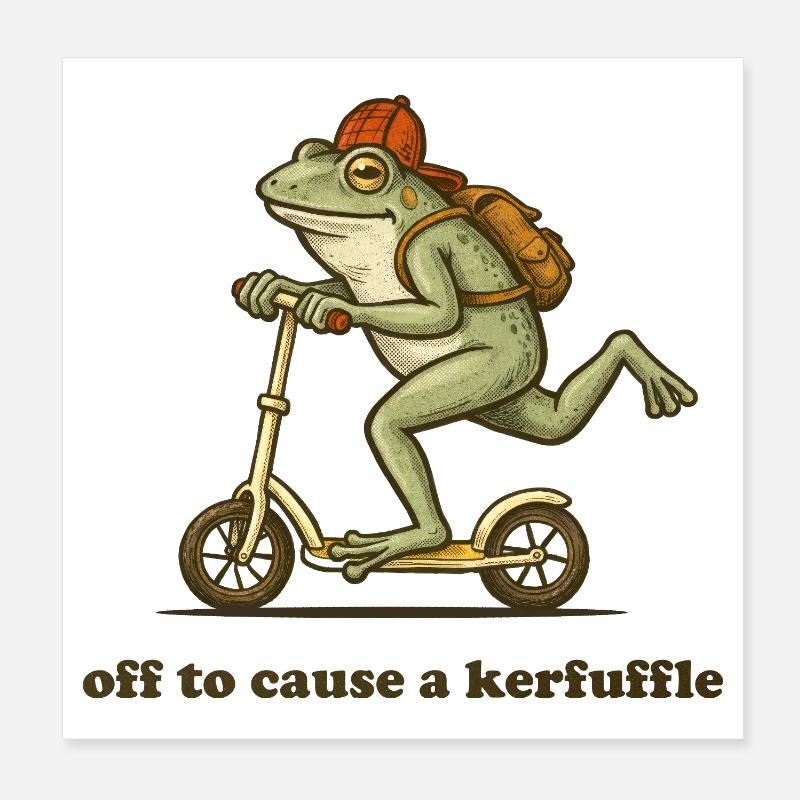 Off to cause a kerfuffle  Poster 8" x 8" (20x20 cm)