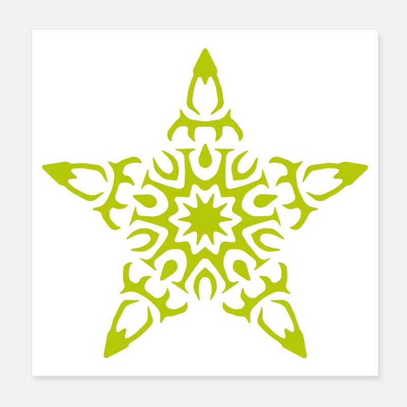 Star Poster 8" x 8" (20x20 cm)