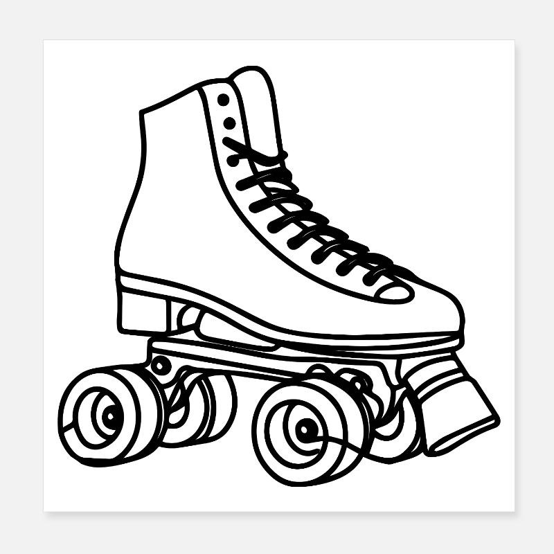 Roller skates Poster 8" x 8" (20x20 cm)