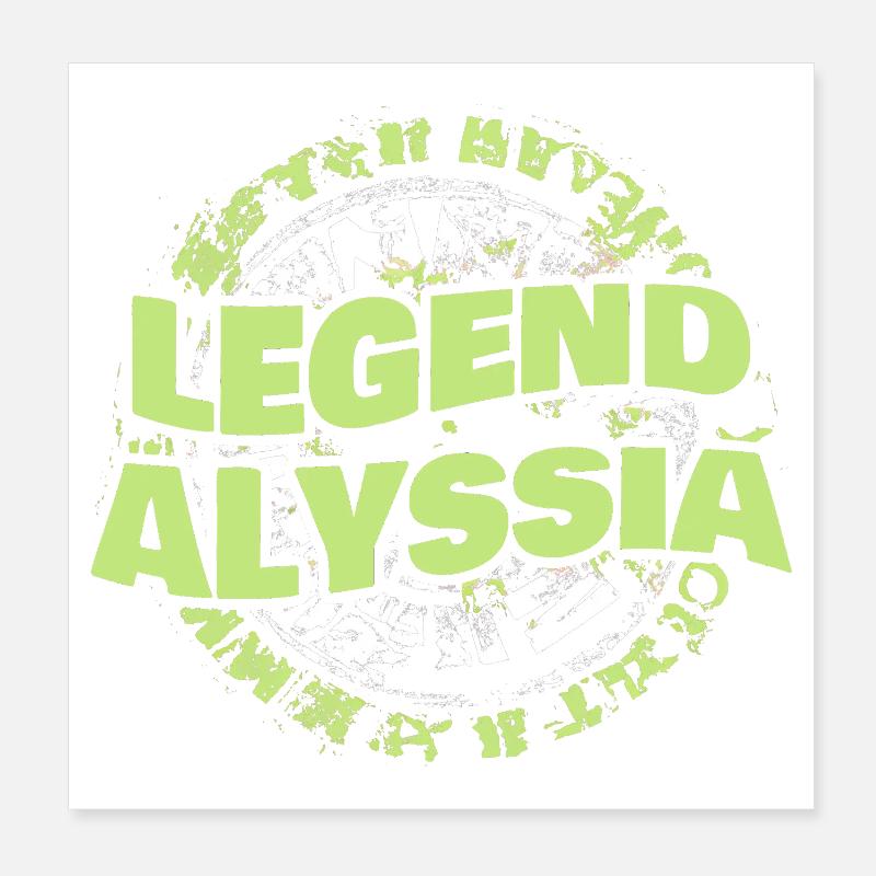 Alyssia Poster 8" x 8" (20x20 cm)