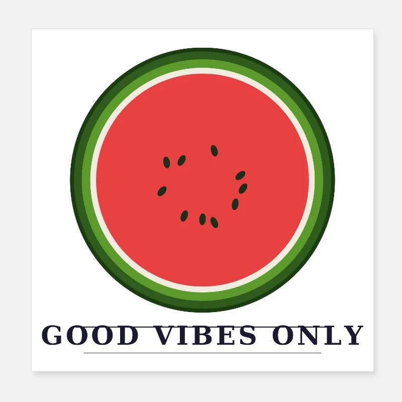 Juste de bonnes vibrations Poster 20 x 20 cm
