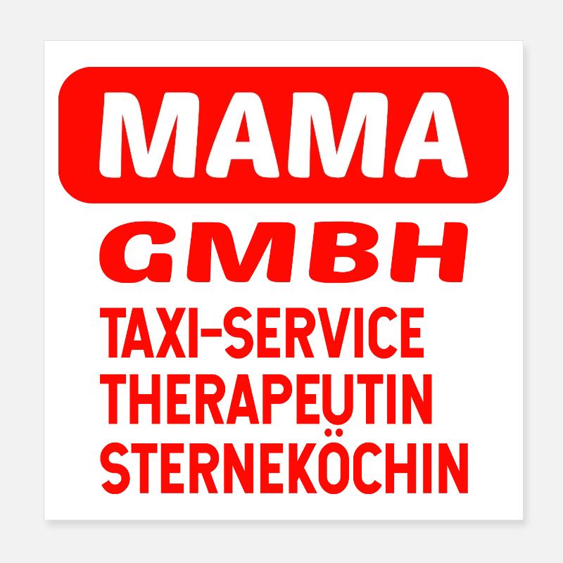 Muttertag Mama Gmbh Poster 20x20 cm
