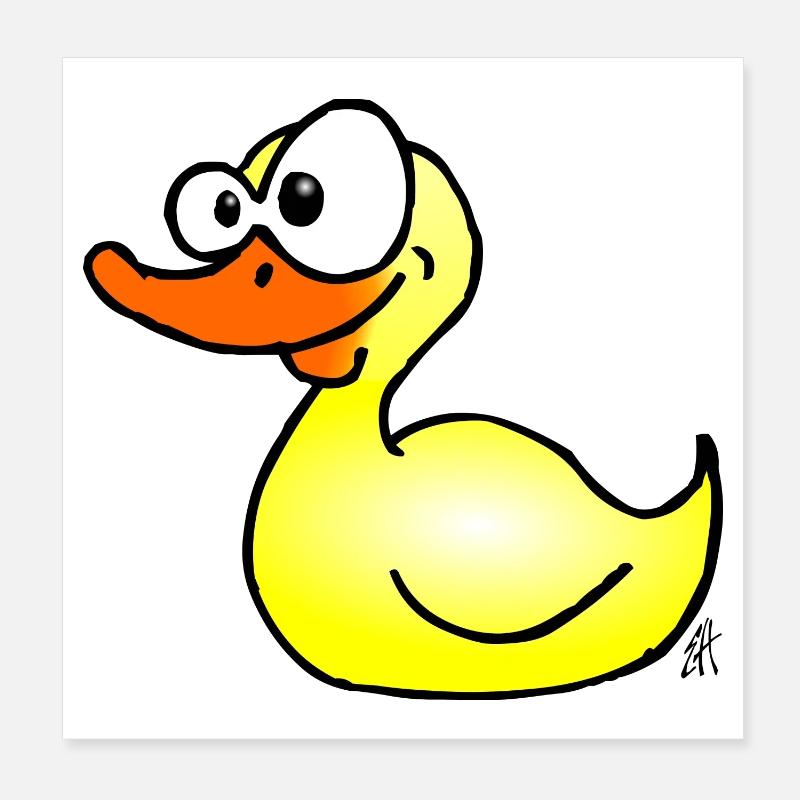 Canard Poster 20 x 20 cm