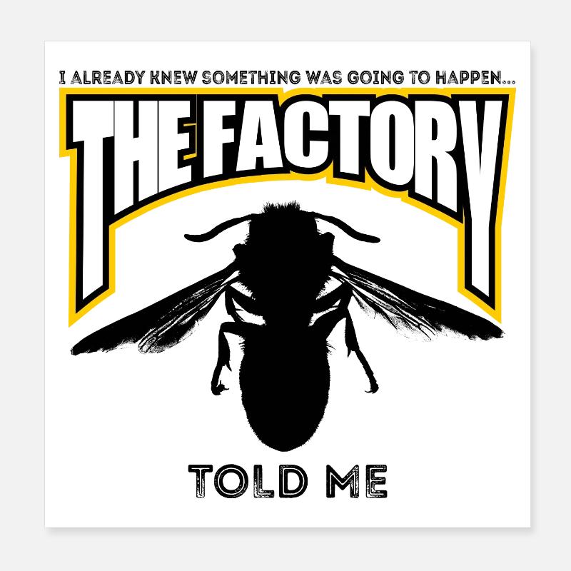 The Wasp Factory Poster 8" x 8" (20x20 cm)