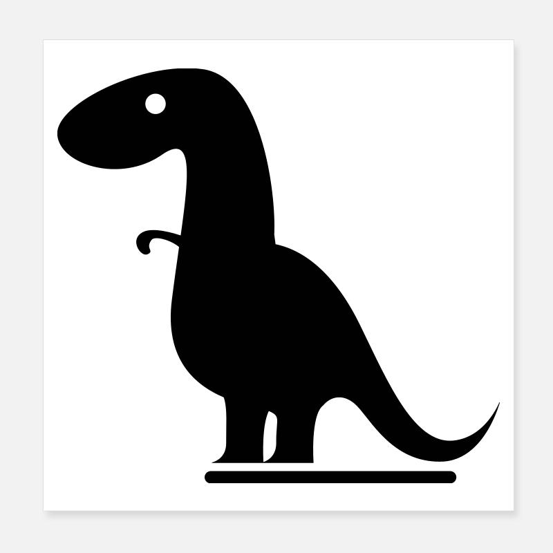 Dinosaurier Poster 20x20 cm
